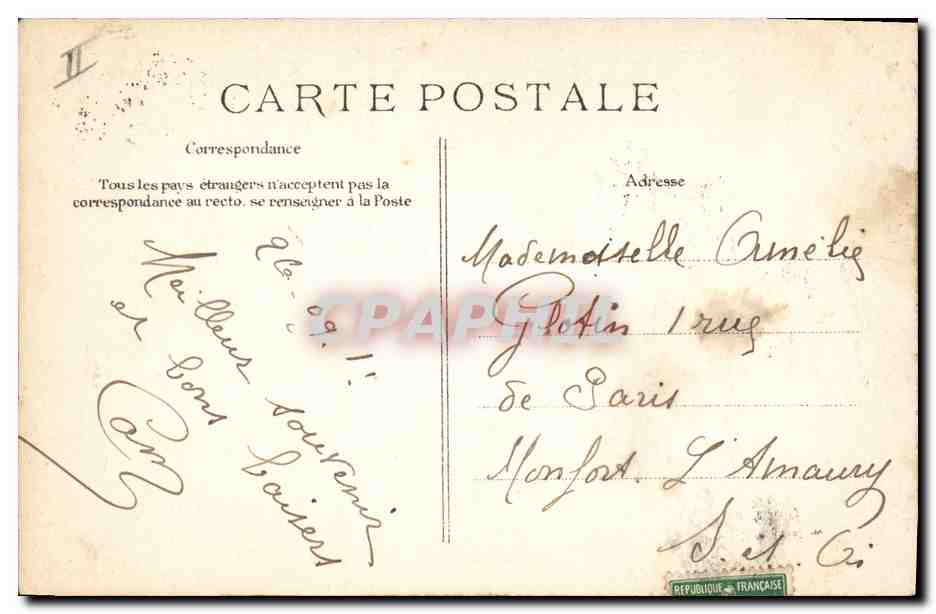 CPA Napoleon 1er Bonaparte 1er Consul — Rückseite