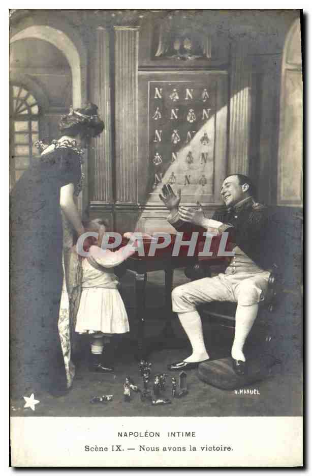 CPA Napoleon 1er intime Nous avons la victoire