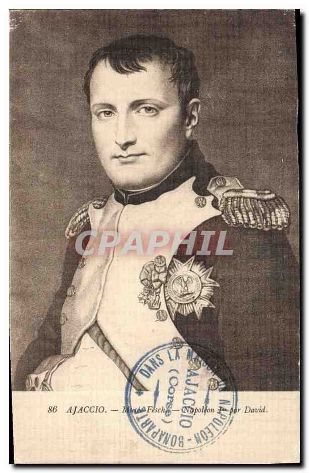 CPA Napoleon 1er Musee Fesch Ajaccio David
