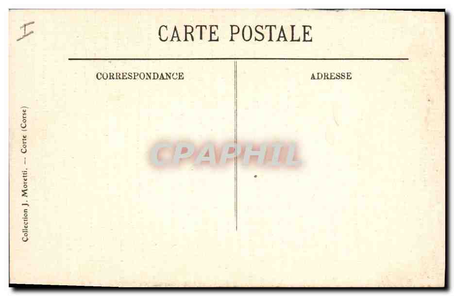 CPA Napoleon 1er Musee Fesch Ajaccio David — Rückseite