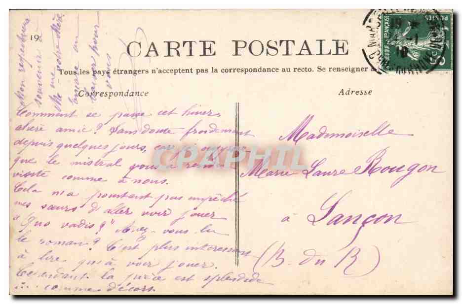 CPA Napoleon 1er a Fontainebleau Colin Maillard — Verso