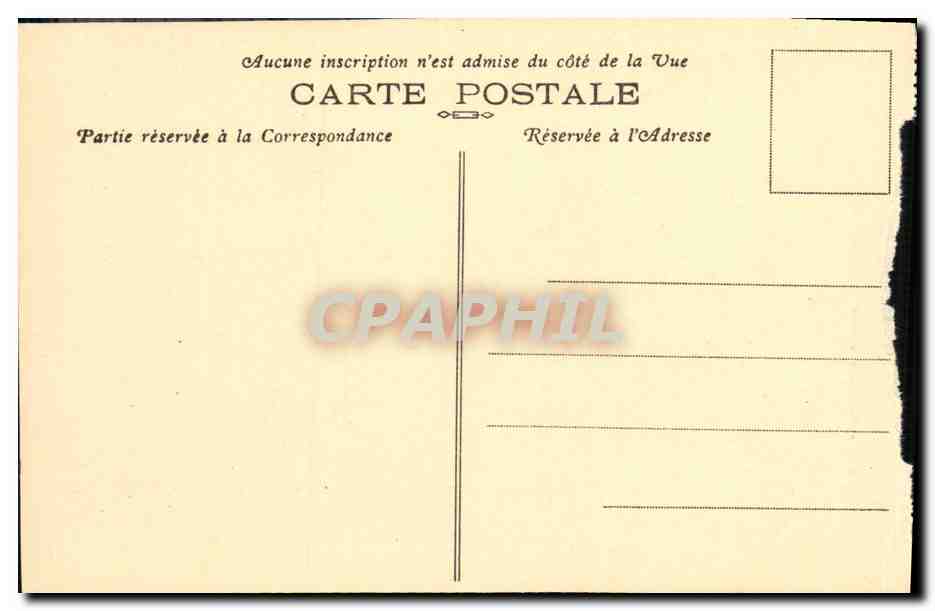CPA Dolmen Menhir entre Plouescat et Cleder — Rückseite