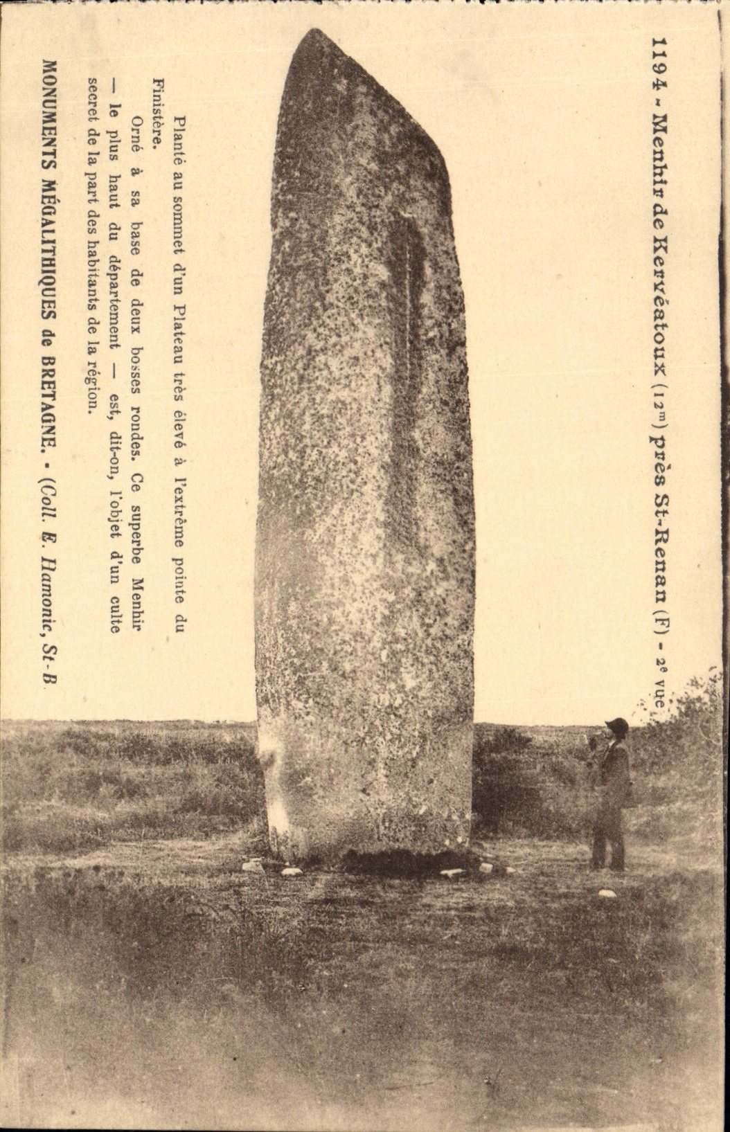 CPA Dolmen Menhir de Kerveatoux pres St Renan