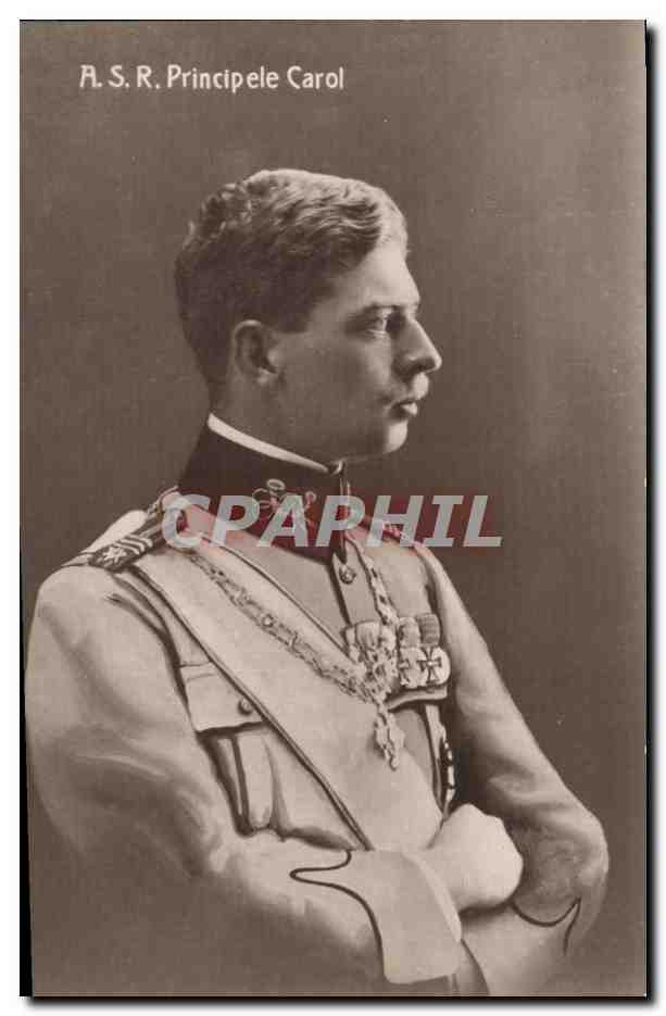 Principele Carol — portrait en uniforme — Foto F. Mandy