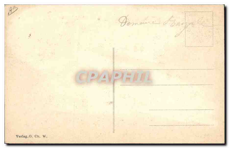 Promenade à Schönbrunn — Ausfahrt Seiner Majestät des Kaisers — Verlag O. Ch. W. — Verso