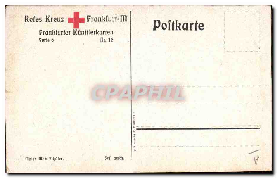 CPA Croix Rouge — Verso