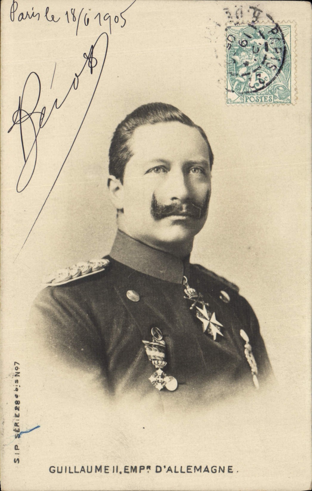 Guillaume II, Empereur d'Allemagne — SIP Série 28, n° 97 — Paris, 18/6/1905