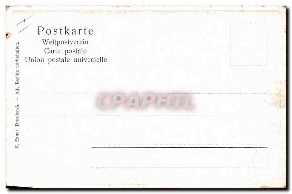 CPA Famille royalme — Achterkant