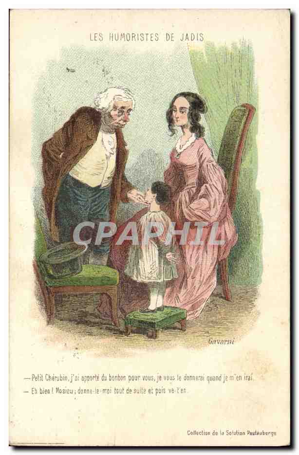 CPA Fantaisie Illustrateur Les humoristes de jadis Gavarni 