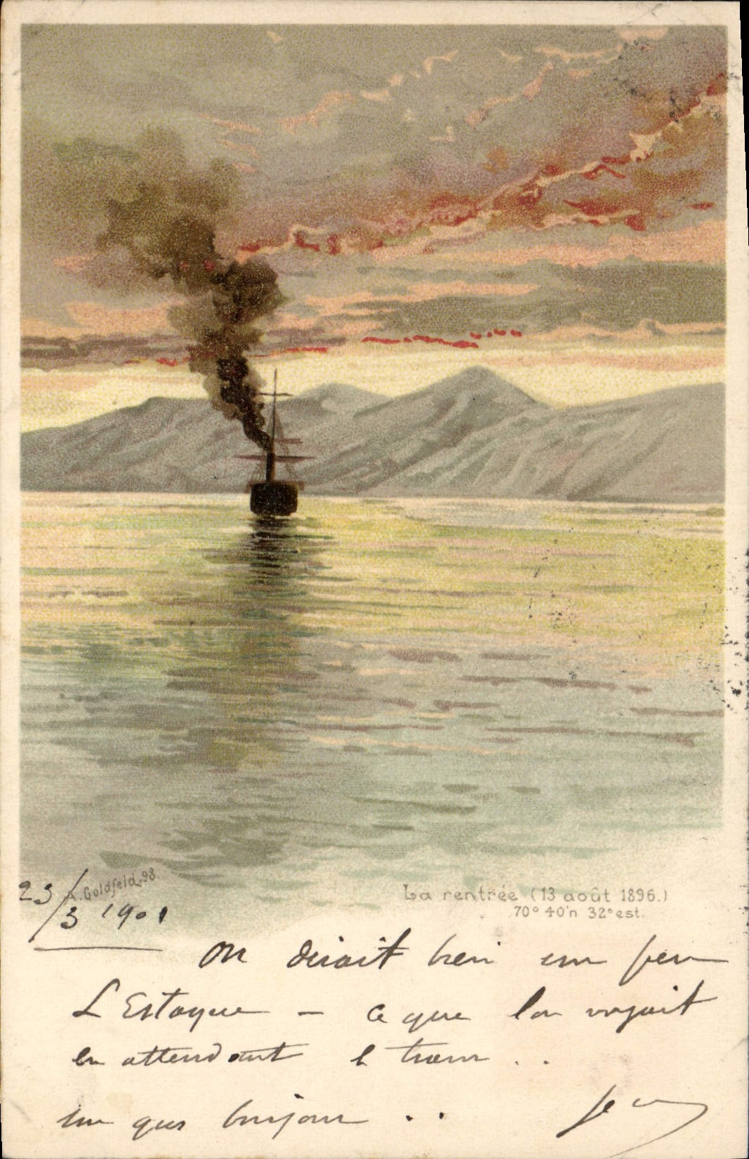 La rentrée — (13 août 1896) — A. Goldfeld, n° 23/3