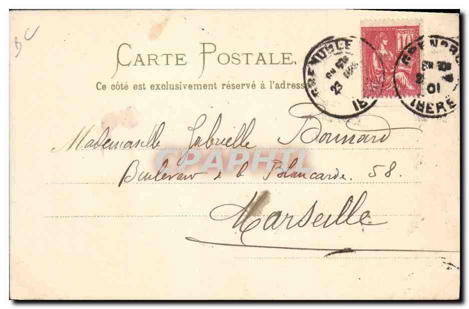 La rentrée — (13 août 1896) — A. Goldfeld, n° 23/3 — Rückseite
