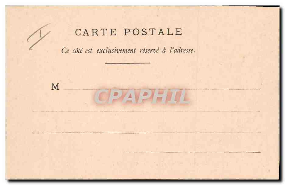 CPA Fantaisie Illustrateur Le renard et la cigogne Grandville  — Verso