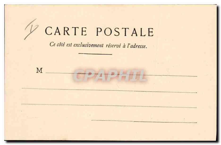 CPA Fantaisie Illustrateur la cigale et la fourmi Grandville — Rückseite