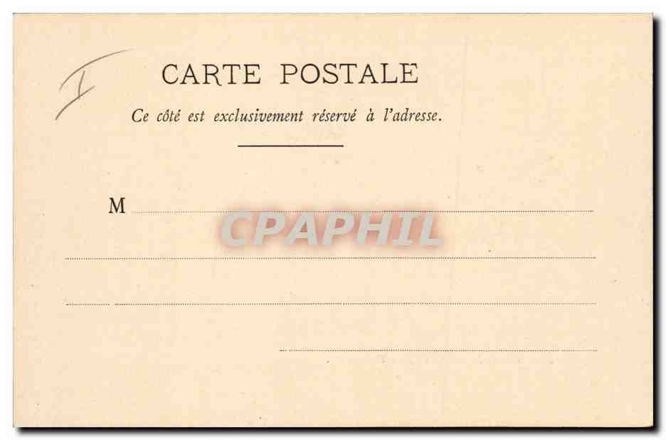 CPA Fantaisie Illustrateur Le loup et l'agneau Grandville — Rückseite