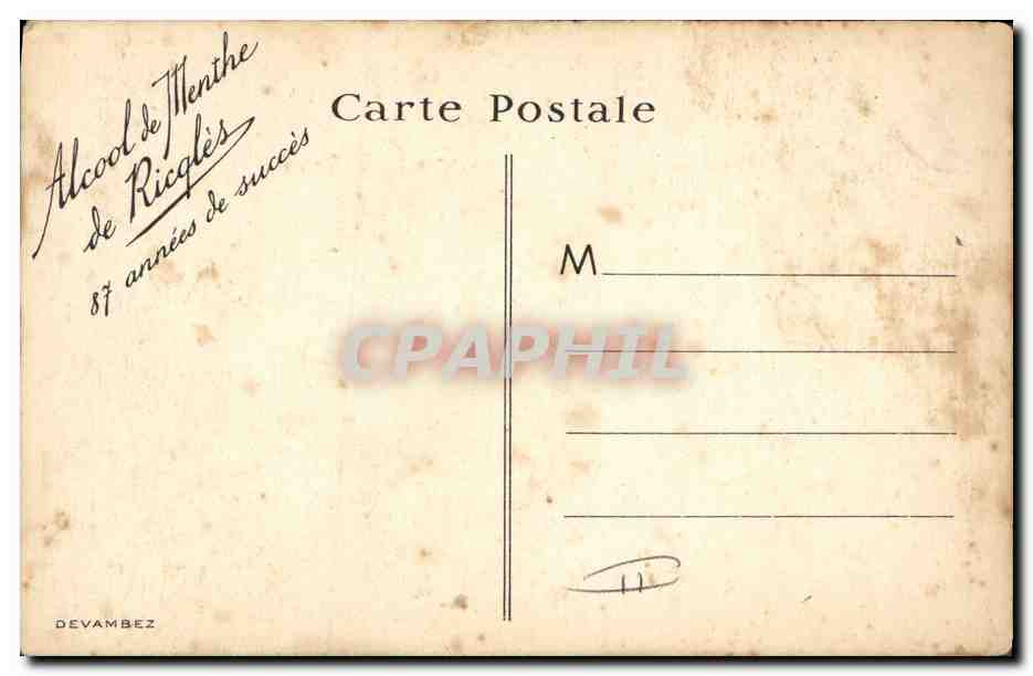 CPA Fantaisie Illustrateur Le theatre Alexandre Dumas Fils La dame aux Camelias — Rückseite