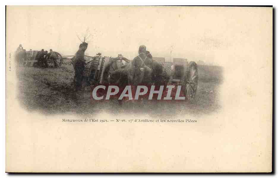 Manœuvres de l'Est 1921 — N° 16. 17e d'Artillerie et les nouvelles Pièces