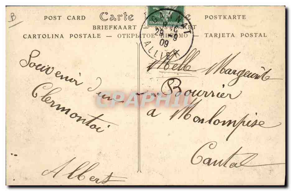 CPA Militaria Grandes manoeuvres d'automne Grand Halte d'infanterie Le Cafe — Rückseite