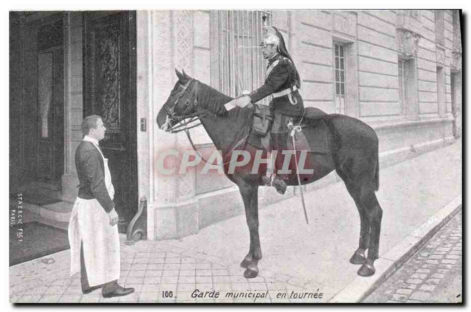 Garde municipal en tournée — Paris — Staeleck Frères, n°100