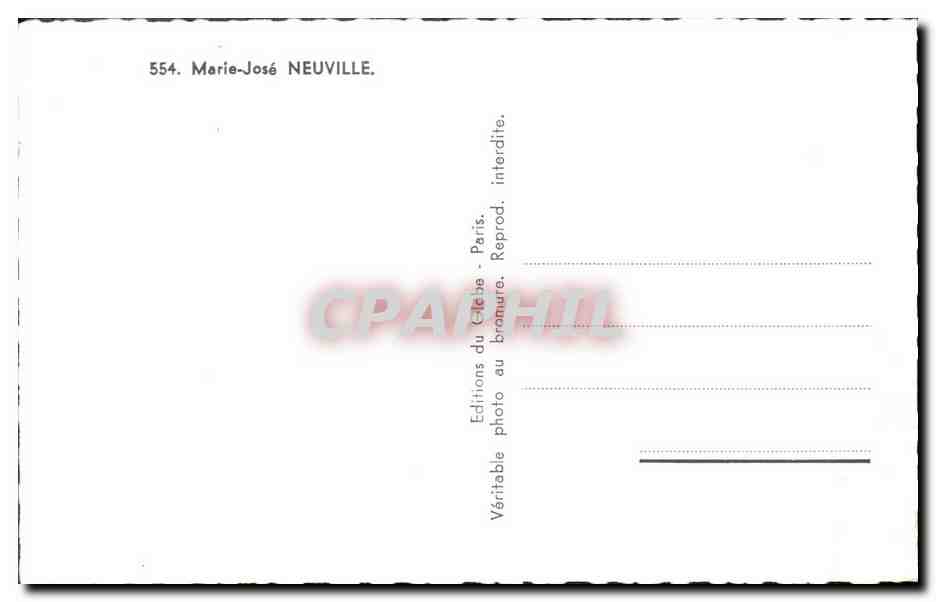 CPM Cinema Marie Jose Neuville — Rückseite