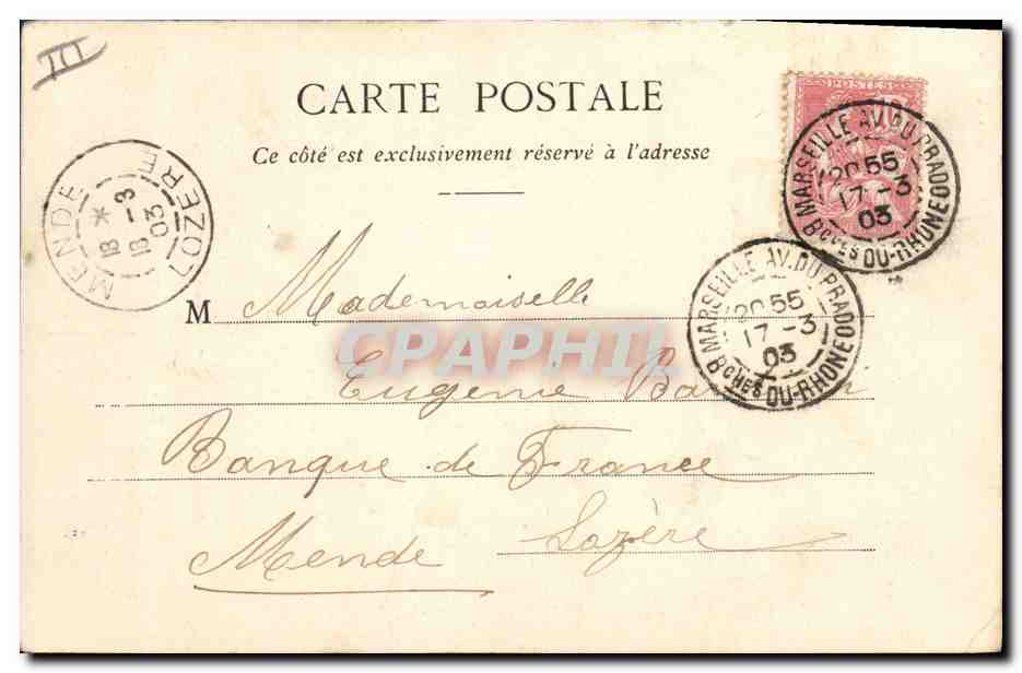 CPA Folklore Madame Theresa somnambule extra lucide La belle mere — Rückseite