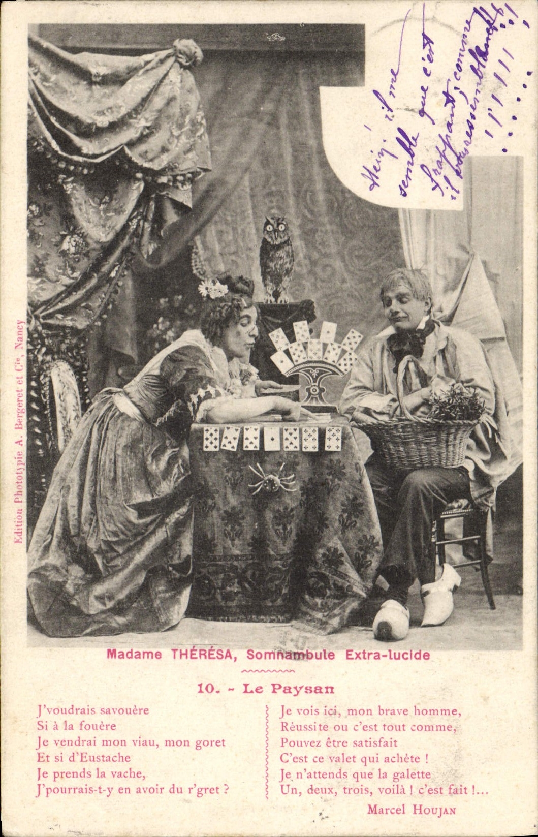 e Folklore Madame Theresa somnambule extra lucide Le paysan