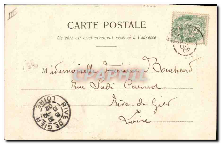 CPA Cartomancie Voyance Folklore Horoscope Les 4 valets Valet de carreau  — Rückseite