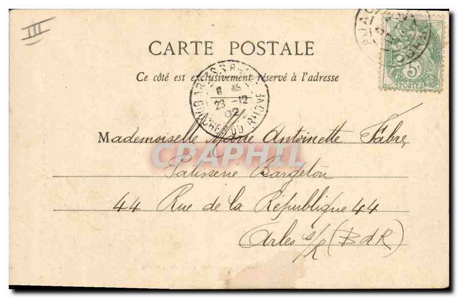 CPA Cartomancie Voyance Folklore Horoscope Les 4 valets Valet de trefle — Rückseite