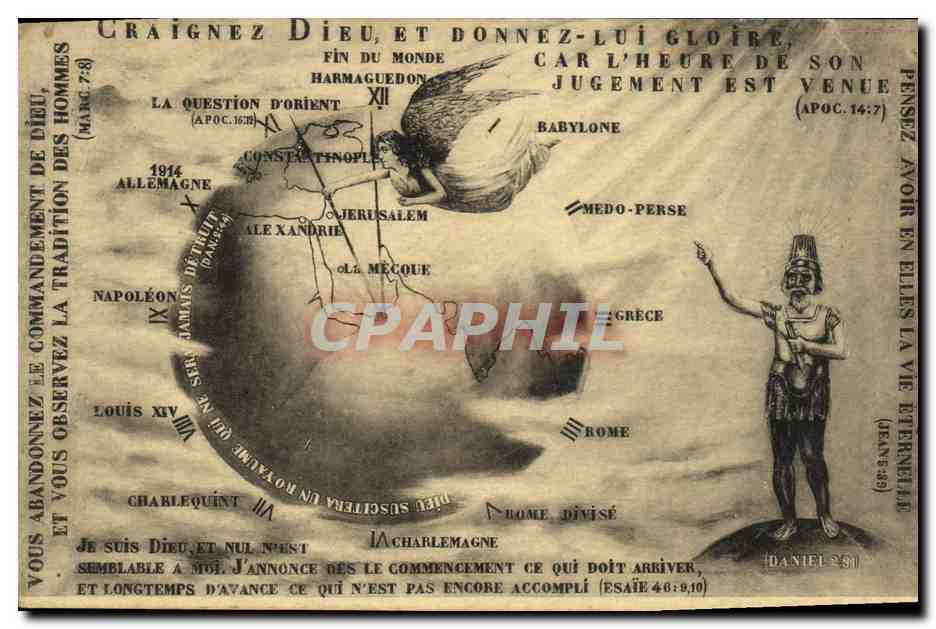 CPA Cartomancie Voyance Folklore Craignez Dieu
