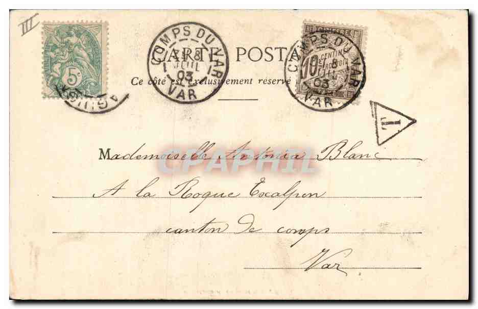 CPA Cartomancie Voyance Folklore Madame Theresa somnambule extra lucide Le neuveu — Rückseite