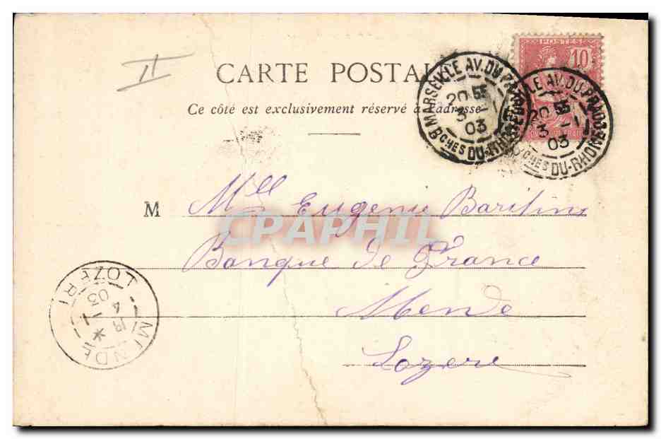 CPA Cartomancie Voyance Folklore Madame Theresa somnambule extra lucide La bonne — Rückseite