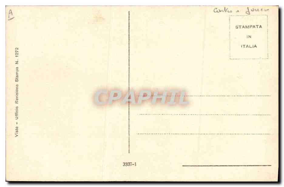 CPA Cartomancie Voyance Folklore Amour naissant Cartes — Rückseite