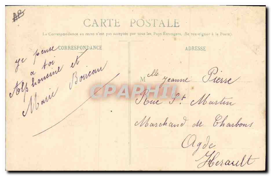 CPA Cartomancie Voyance Folklore La bonne aventure Cartes — Rückseite