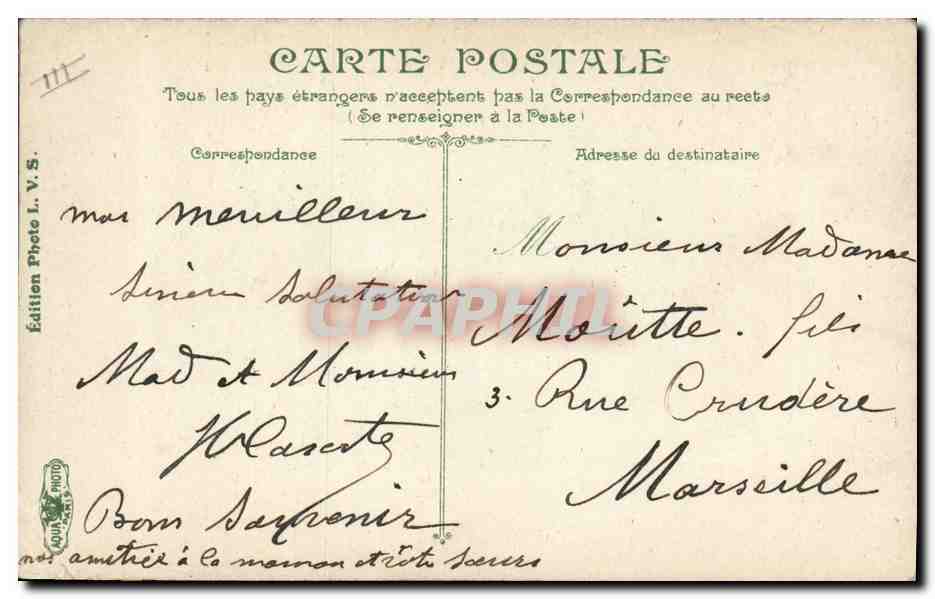CPA Cartomancie Voyance Folklore Algerie Diseuse de bonne aventure Guidzazne — Rückseite
