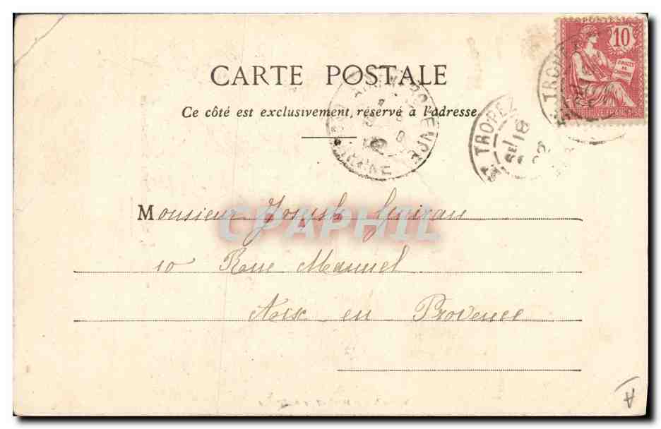 CPA Cartomancie Voyance Folklore Madame Theresa somnambule extra lucide Le neveu — Rückseite