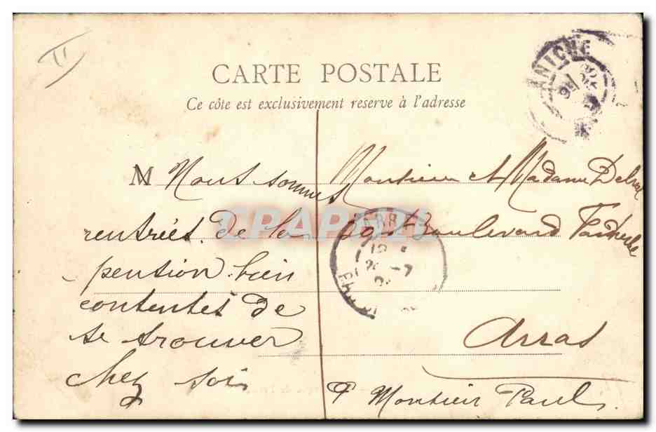CPA Banque de France Lille  — Rückseite