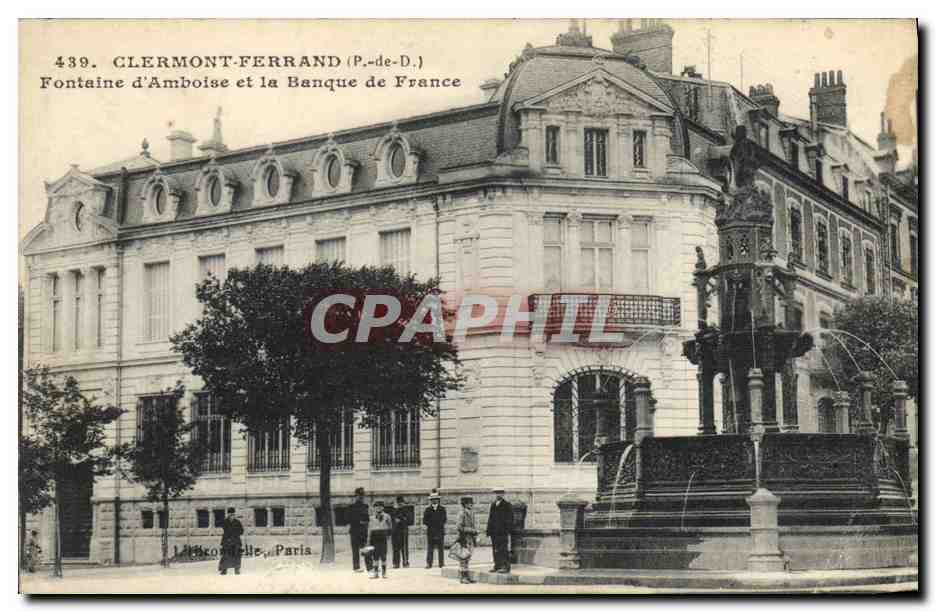 CPA Banque Clermont Ferrand Fontaine d'Amboise et la banque de France 