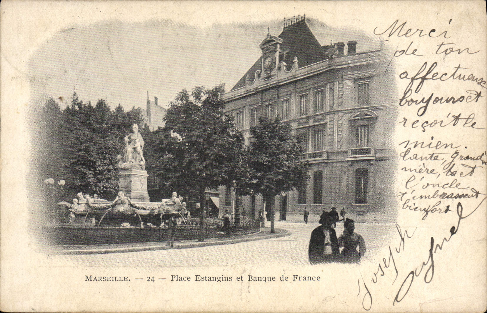 CPA Banque Marseille Place Estangins et Banque de France 