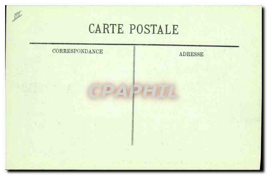 CPA Banque de France et la rue Thiers Le Havre Tramway — Verso