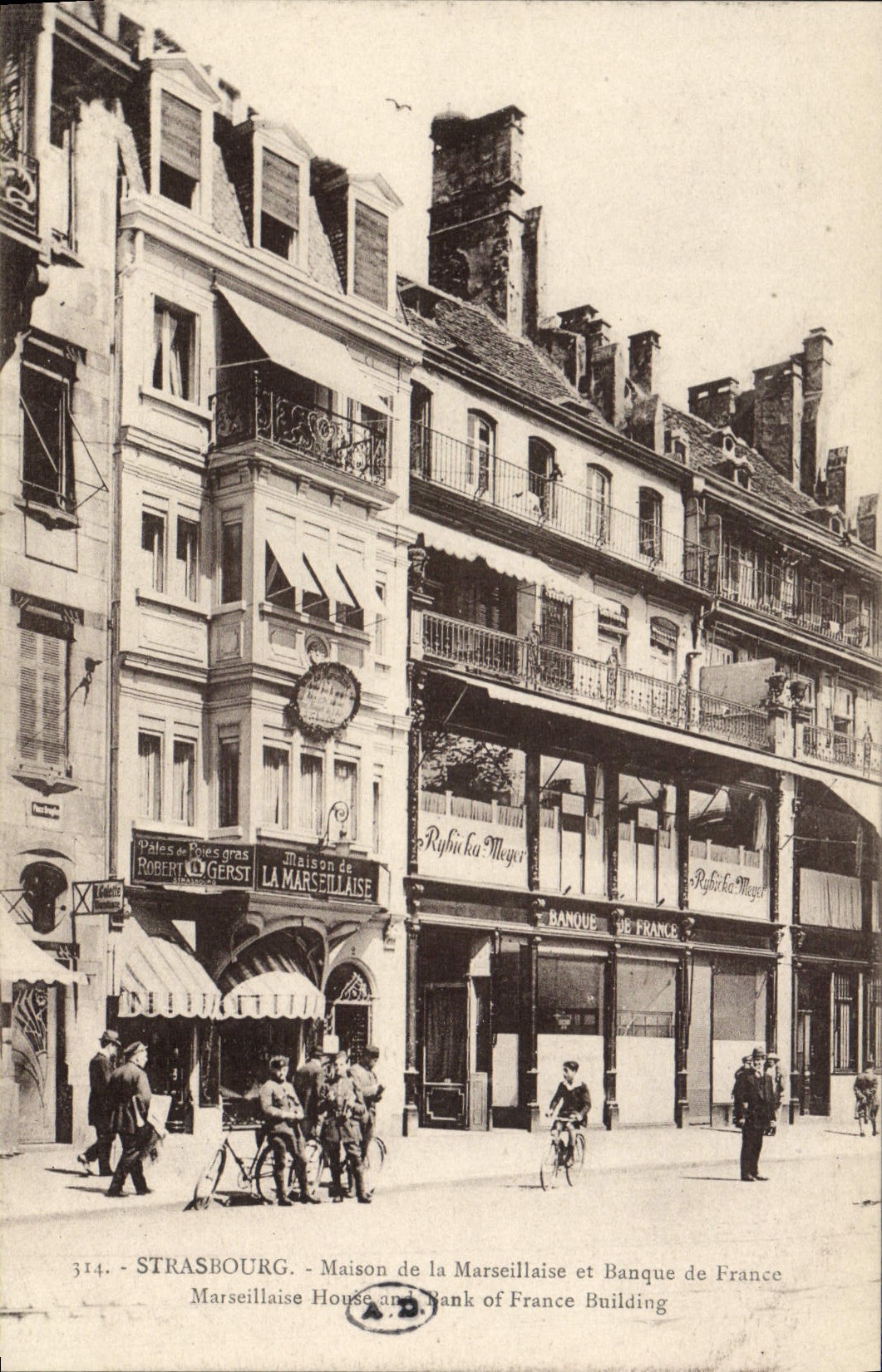 CPA Banque Strasbourg Maison de la Marseillaise et Banque de France 