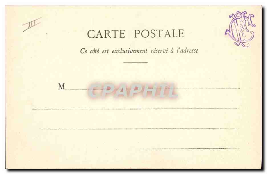 CPA Banque de France Beziers — Rückseite