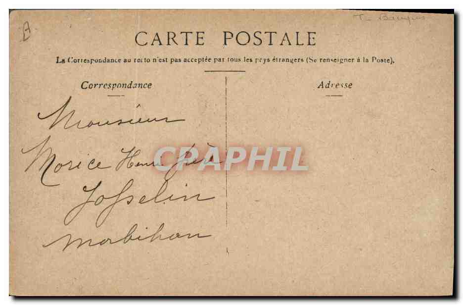 CPA Banque de France Paris — Rückseite