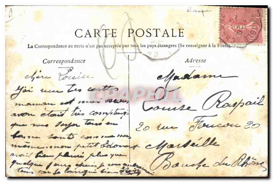 CPA Banque de France Paris — Rückseite