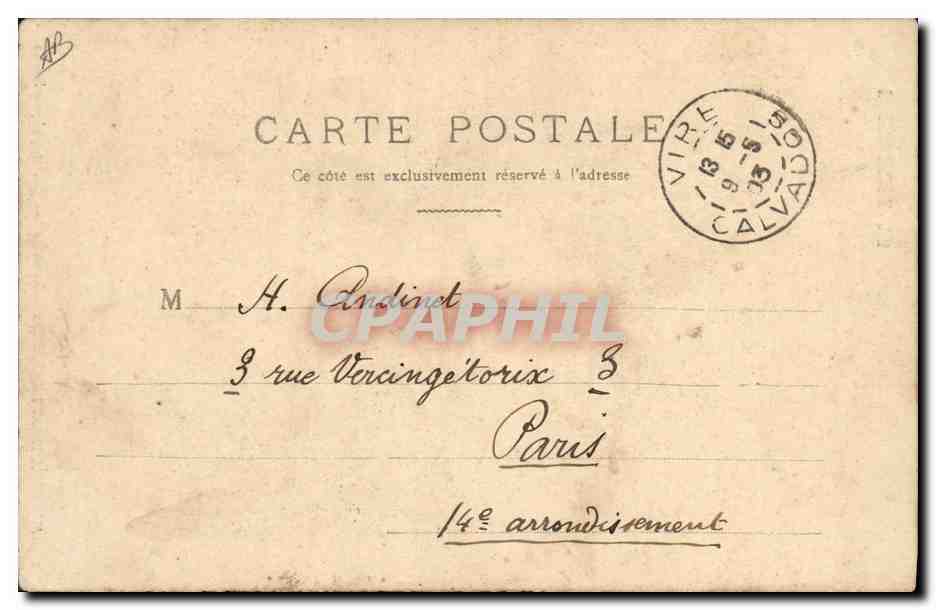 CPA Folklore Normandie Ancienne noce normande Monsieur le Maire et quelques invites — Verso