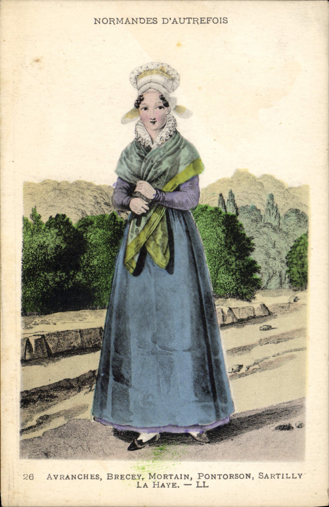 CPA Folklore Avranches Brecey Mortain Pontorson Sartilly La Haye Normandie