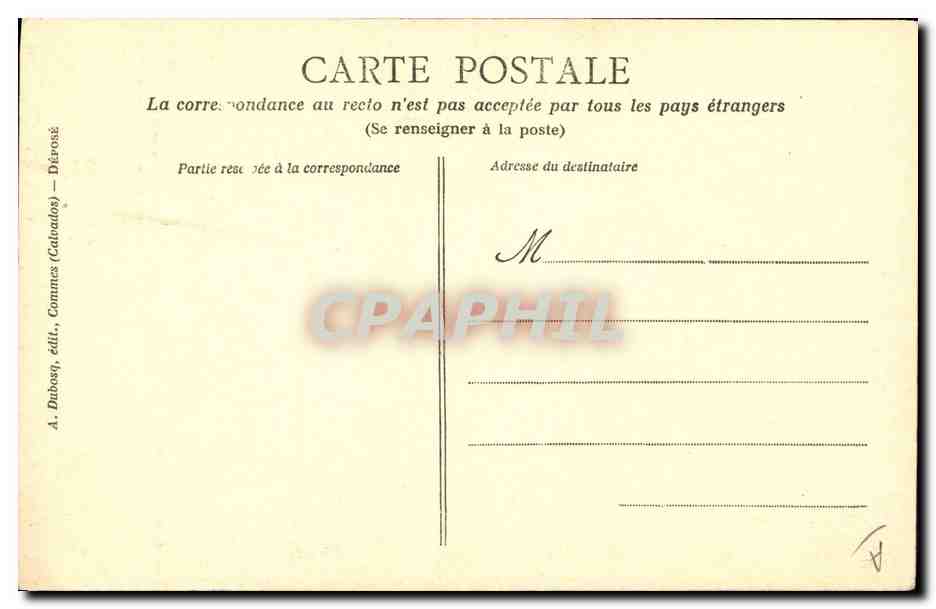 CPA Folklore Normandie Canchoise de Bois d'ennebourg  — Verso