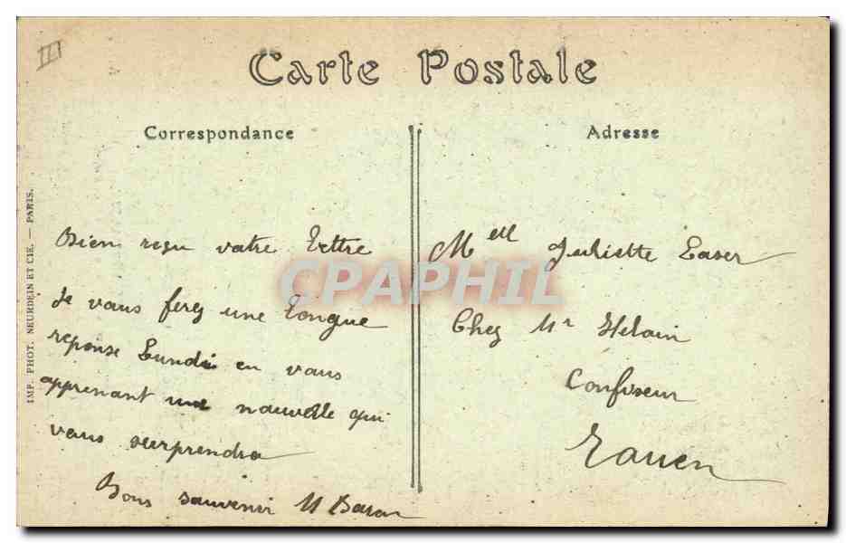 CPA Folklore Normandie  — Verso