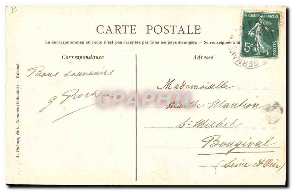 CPA Folklore Normandie Dentellieres  — Verso