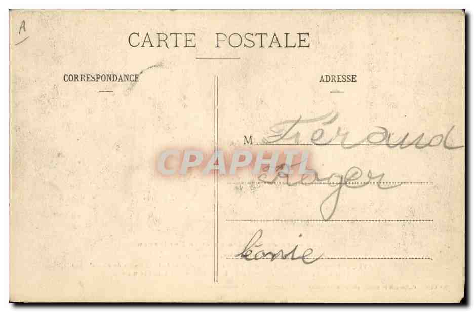 CPA Folklore Les gars de Falaise et leurs lanternes — Verso