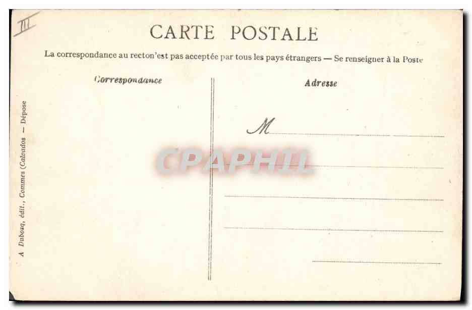 CPA Folklore La bonnette de Bayeux — Verso