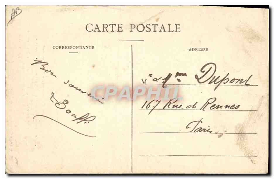 CPA Folklore Nos fromages Le Liverot  — Verso